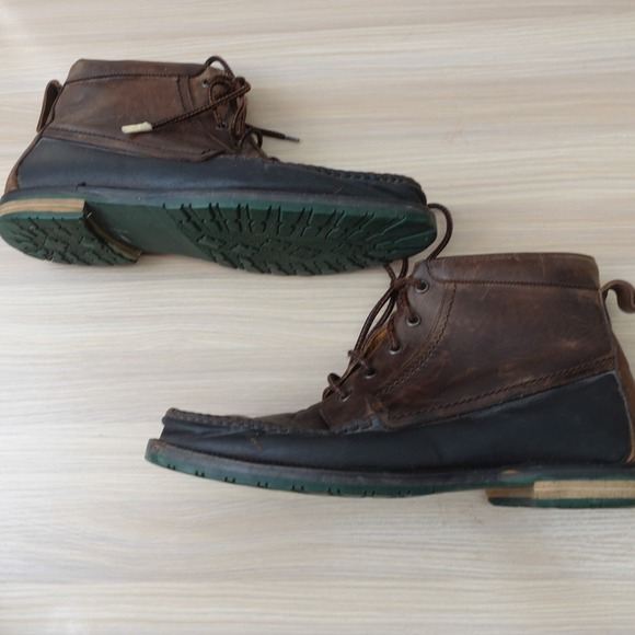 BALLY Ankle Boots Mens 8.5 D Dark Brown VINTAGE Moc Toe Chukka ITALY Binghamton‎ main image 8